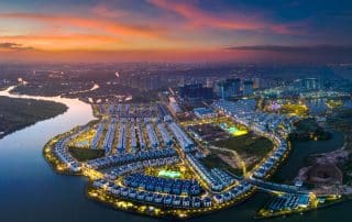 Bài thi "Hoàng hôn trên Vinhome Grand Park". Ảnh: Lê Minh Phúc