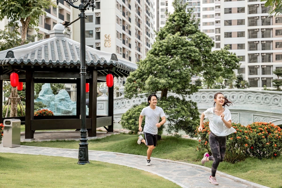 Không gian sống đậm chất Nhật Bản tại phân khu The Origami.