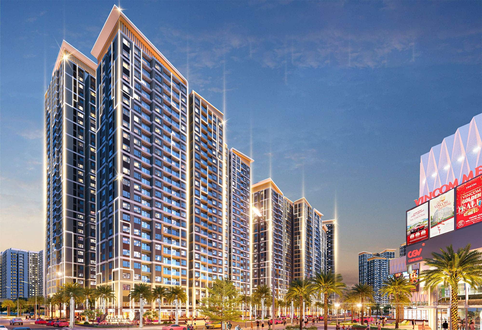 Glory Heights Vinhomes Grand Park tọa lạc kế cận Vincom Mega Mall lớn nhất TP.HCM. Glory Heights Vinhomes Grand Park tọa lạc kế cận Vincom Mega Mall lớn nhất TP.HCM.