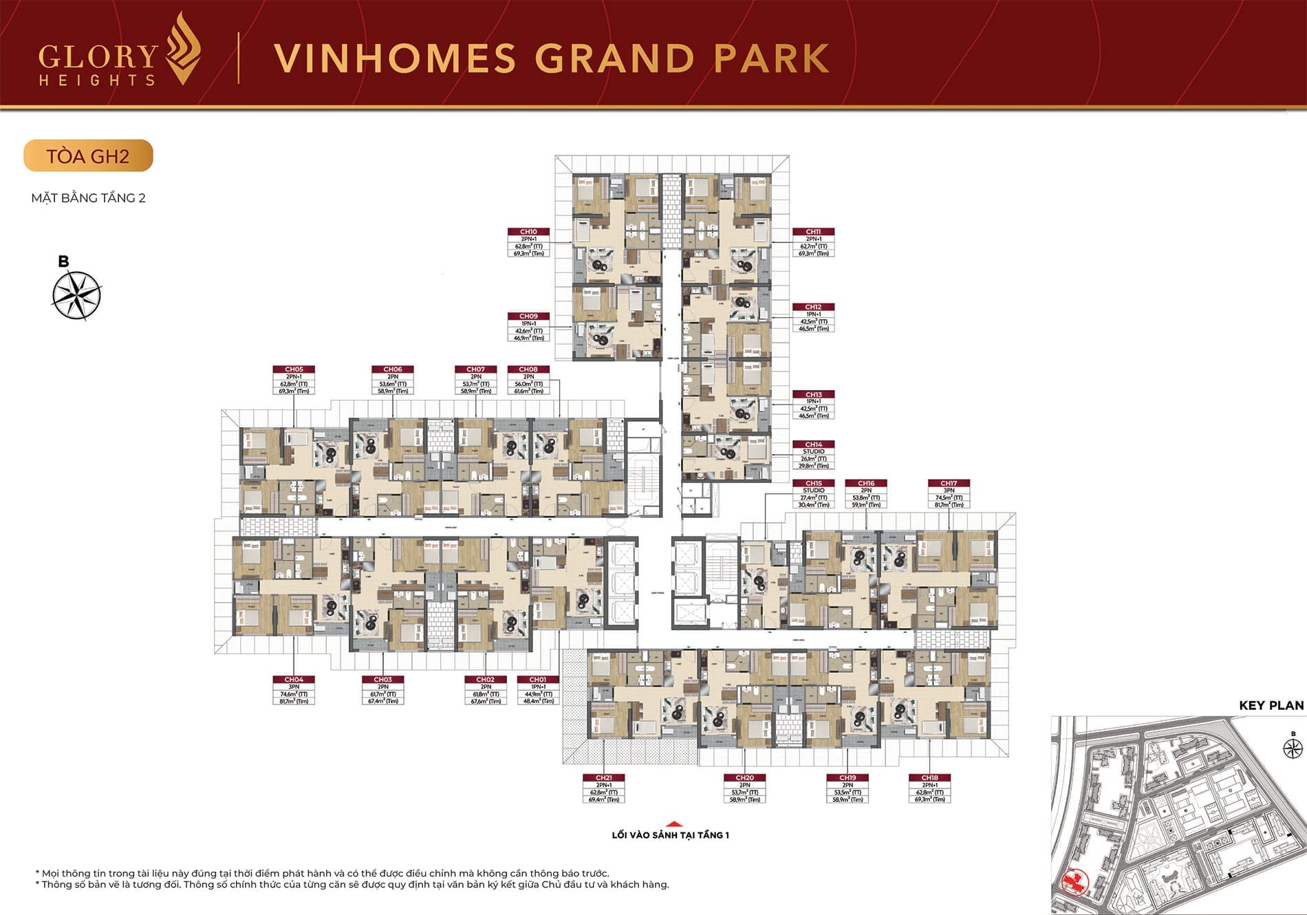 Mặt bằng Tầng 2 Tòa căn hộ GH2 phân khu Glory Heights Vinhomes Grand Park. Mặt bằng Tầng 2 Tòa căn hộ GH2 phân khu Glory Heights Vinhomes Grand Park.