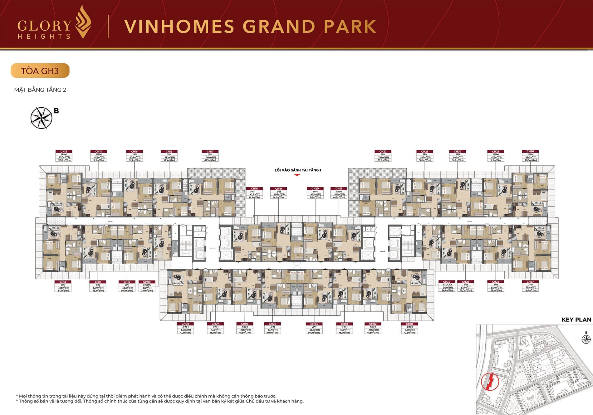 Mặt bằng Tầng 2 Tòa căn hộ GH3 phân khu Glory Heights Vinhomes Grand Park. Mặt bằng Tầng 2 Tòa căn hộ GH3 phân khu Glory Heights Vinhomes Grand Park.