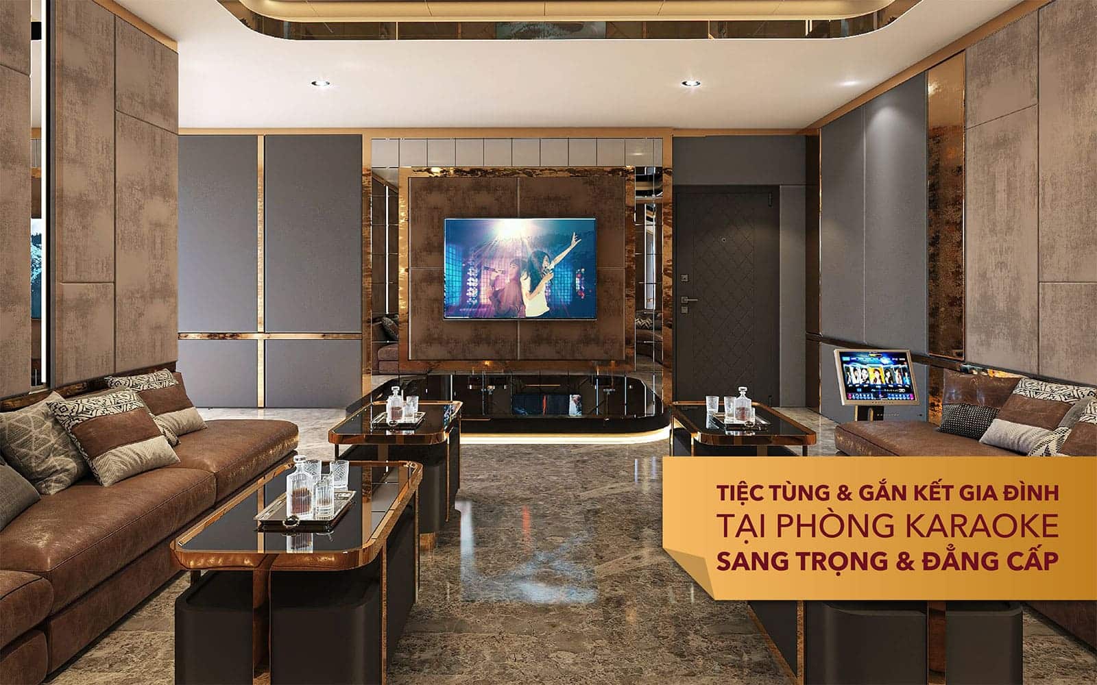 Tiện ích Phòng Karaoke Sang Trọng tại căn hộ Glory Heights. Tiện ích Phòng Karaoke Sang Trọng tại căn hộ Glory Heights.