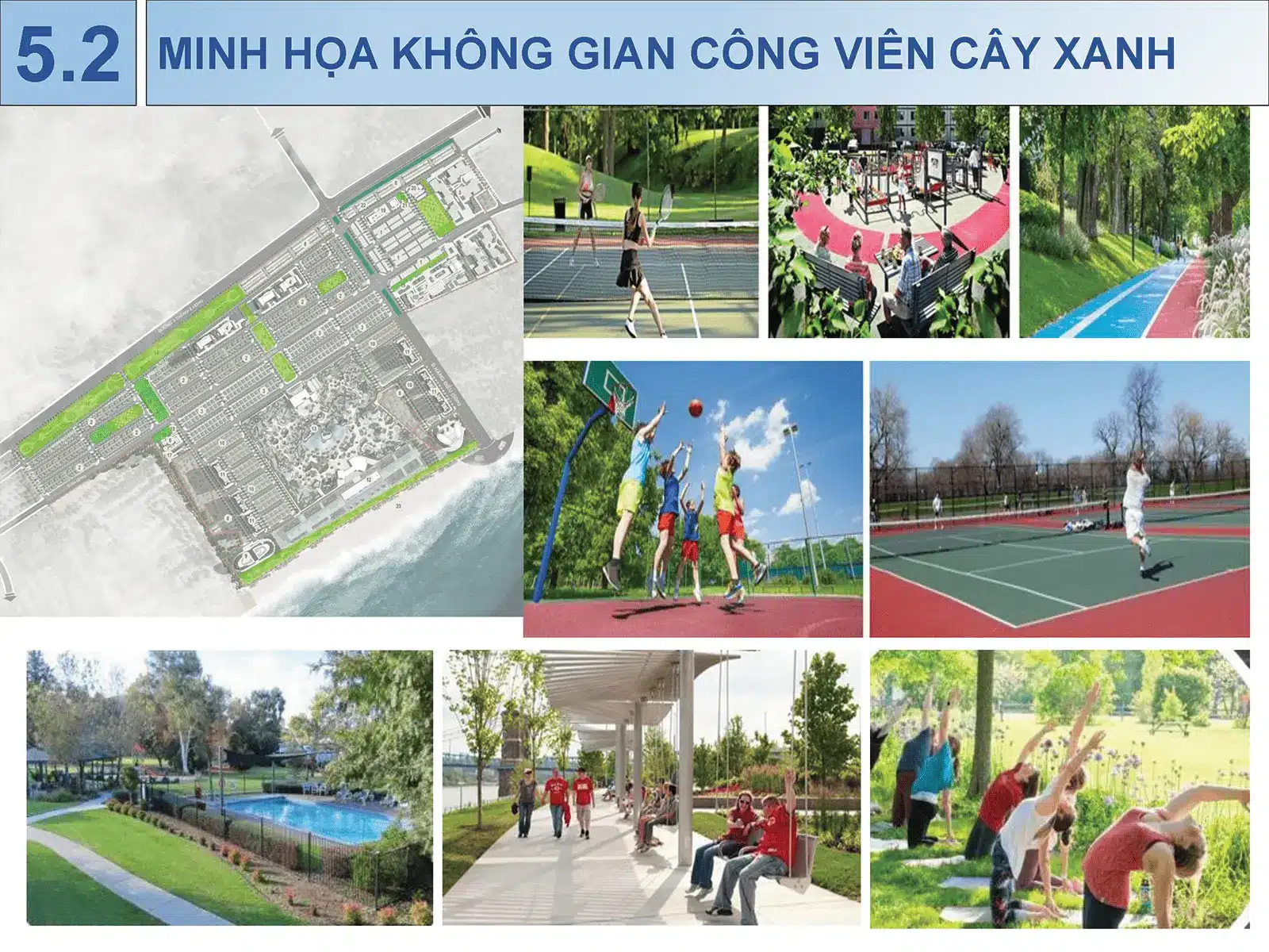 Minh họa không gian công viên cây xanh tại dự án Sun Group Vũng Tàu.