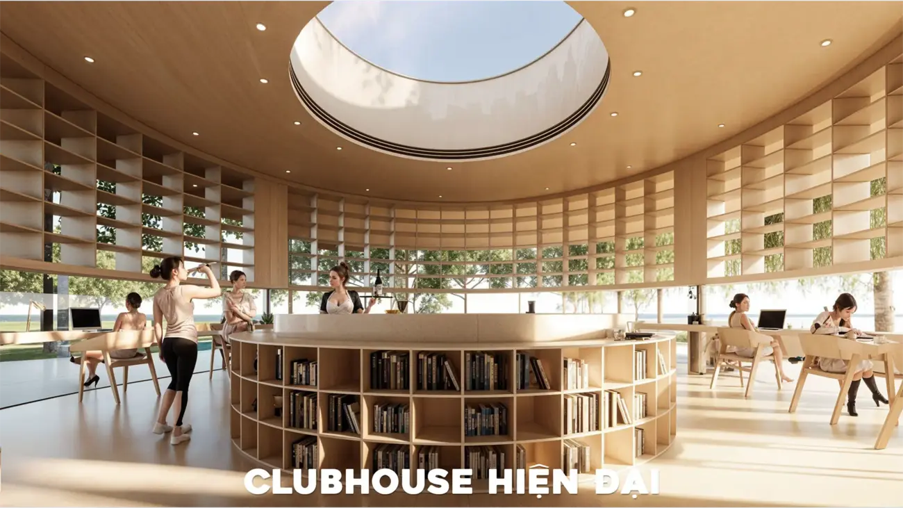 Khu clubhouse hiện đại tại Charmora City – không gian thư giãn và kết nối đẳng cấp.