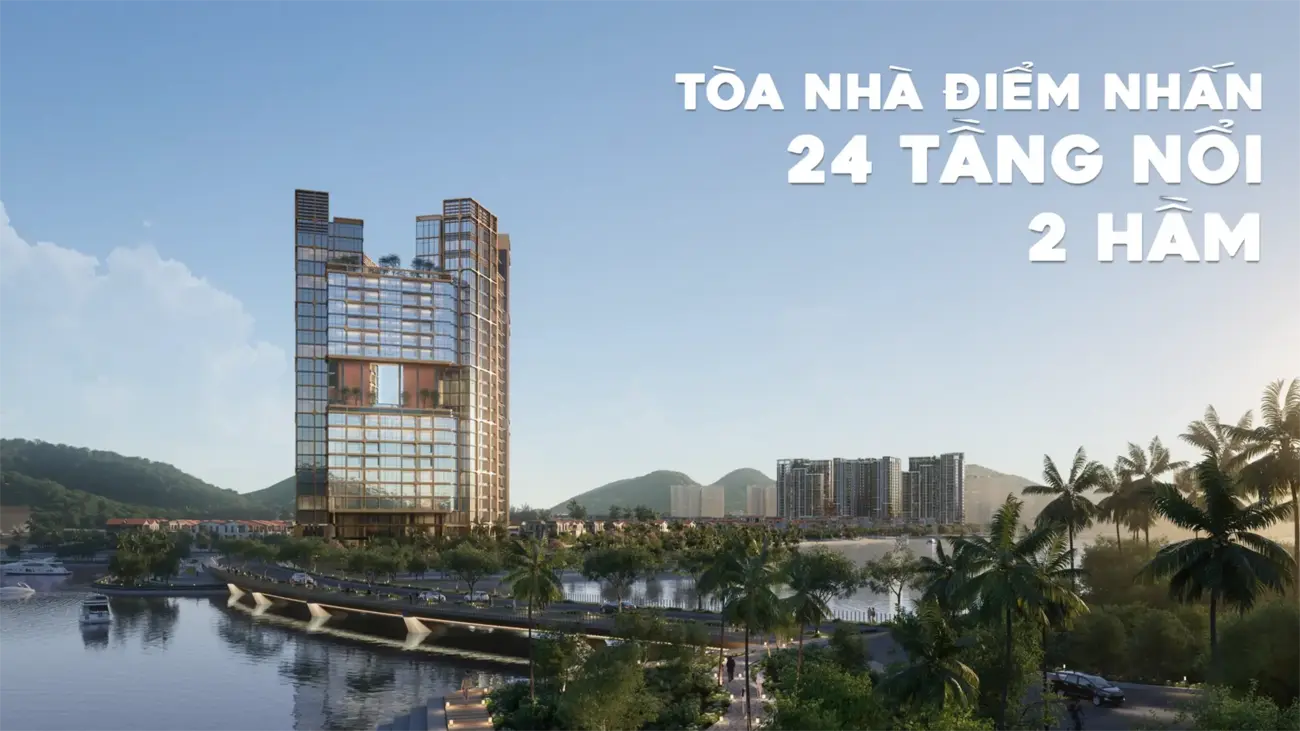Tòa nhà điểm nhấn tại Charmora City – Đô thị ven sông kề biển đẳng cấp quốc tế, dự án của Sun Group.
